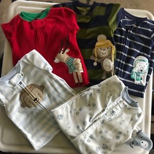 SOLD!!! 5 Baby Boy Carter’s bodysuits
